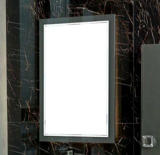 Зеркало с подсветкой Armadi Art Dolce 567-GR 70 см графит глянец